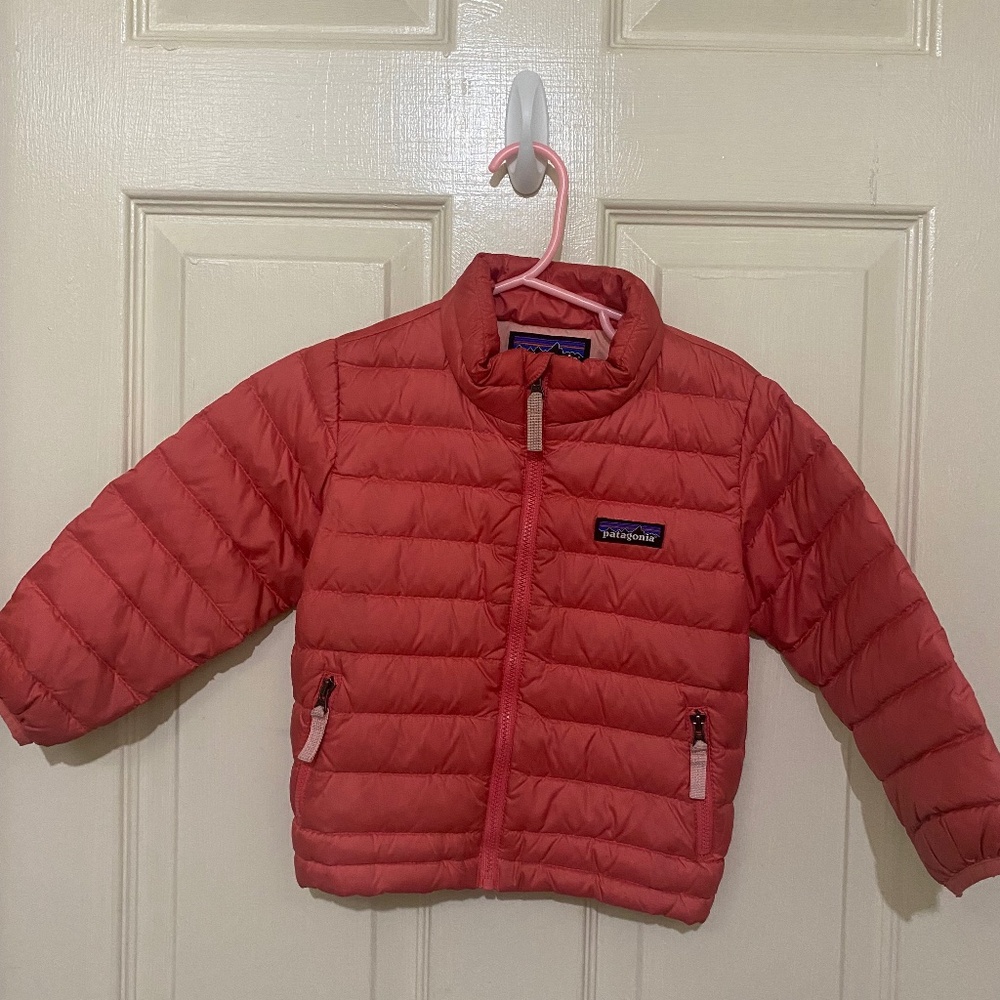 Toddler pink puffer sweater